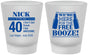 Custom Birthday Frosted Shot Glasses - 40th | 20249