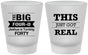 Custom Birthday Frosted Shot Glasses - 40th | 20254