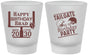 Custom Birthday Frosted Shot Glasses - Football | 20256