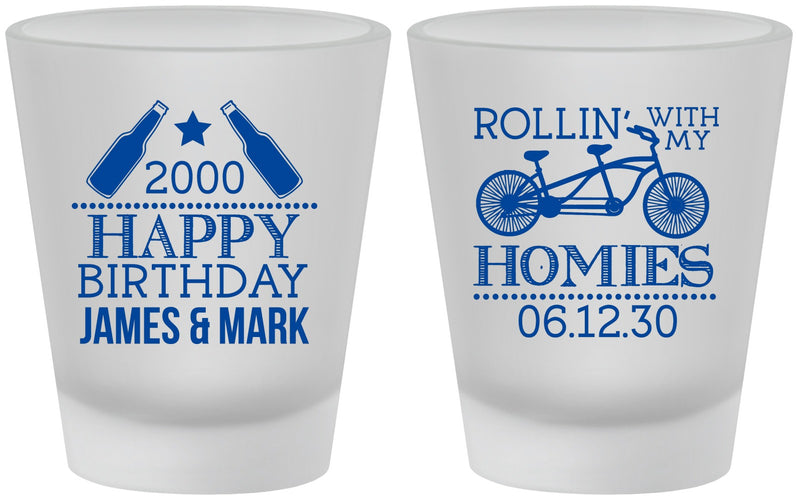 Custom Birthday Frosted Shot Glasses - 30th | 20259