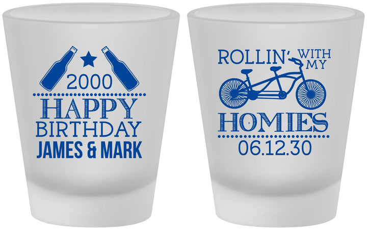 Custom Birthday Frosted Shot Glasses - 30th | 20259