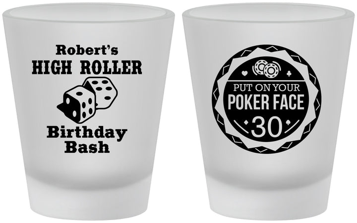 Custom Birthday Frosted Shot Glasses - 30th Las Vegas | 20262