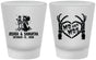 Custom Wedding Frosted Shot Glasses - Mr And Mrs Skeleton | 204