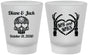 Custom Wedding Frosted Shot Glasses - Mr And Mrs Sugar Skull | 205