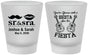 Custom Wedding Frosted Shot Glasses - Siesta Fiesta Sr Sra | 208