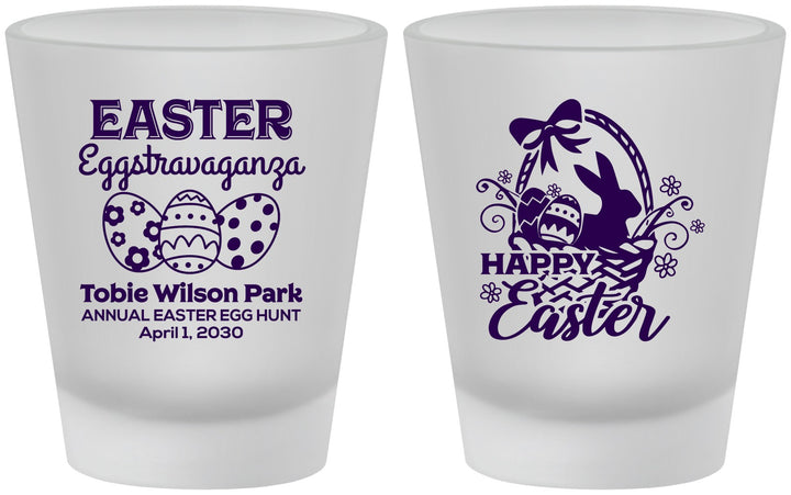 Custom Easter Frosted Shot Glasses - Easter Bunny | 210008