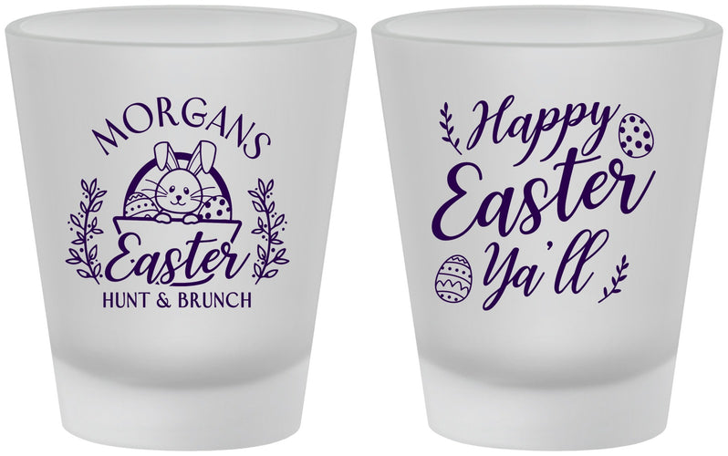 Custom Easter Frosted Shot Glasses - Easter Bunny | 210010