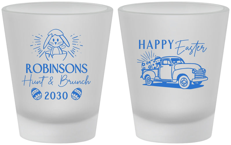 Custom Easter Frosted Shot Glasses - Hunt And Brunch Bunny | 210013