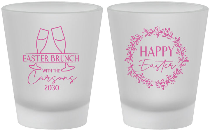 Custom Easter Frosted Shot Glasses - Brunch | 210015