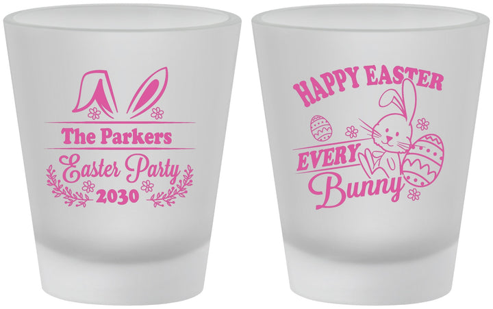 Custom Easter Frosted Shot Glasses - Bunny Eggs | 210019