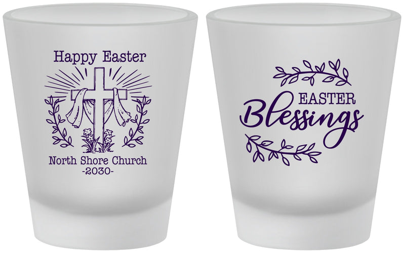 Custom Easter Frosted Shot Glasses - Blessings Church | 210020