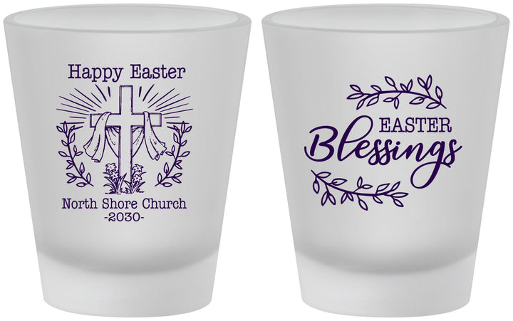 Custom Easter Frosted Shot Glasses - Blessings Church | 210020
