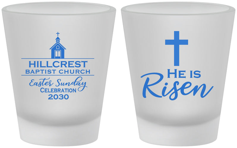 Custom Easter Frosted Shot Glasses - Easter Sunday | 210021