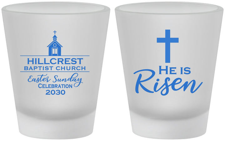Custom Easter Frosted Shot Glasses - Easter Sunday | 210021