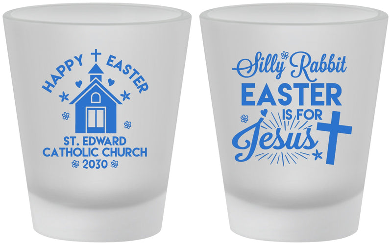 Custom Easter Frosted Shot Glasses - Silly Rabbit | 210025