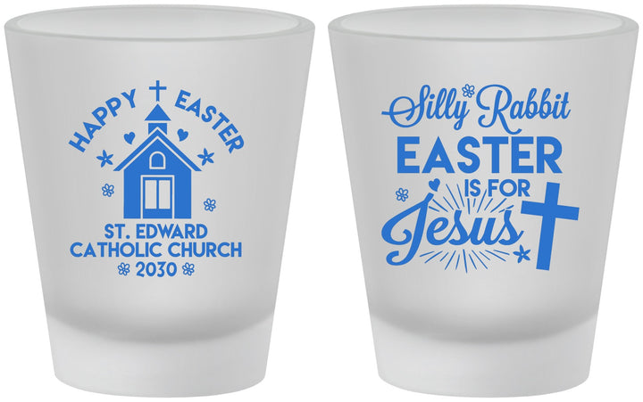 Custom Easter Frosted Shot Glasses - Silly Rabbit | 210025