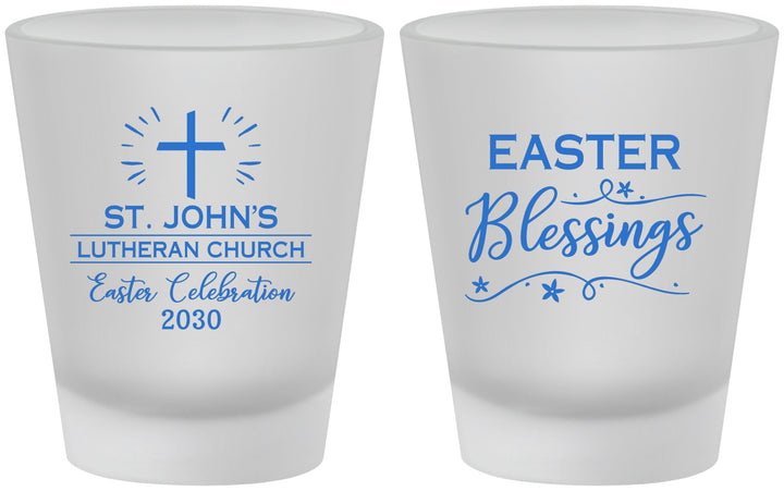 Custom Easter Frosted Shot Glasses - Easter Blessings Church | 210029