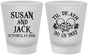 Custom Wedding Frosted Shot Glasses - Til Death Do Us Part | 213