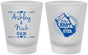 Custom Wedding Frosted Shot Glasses - The Hunt Is Over Mason Jar | 218