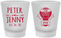 Custom Wedding Frosted Shot Glasses - Hot Air Balloon | 219