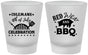 Custom 4th Of July Frosted Shot Glasses - Red White Bbq | 220008