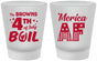 Custom 4th Of July Frosted Shot Glasses - Merica Af | 220014