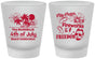 Custom 4th Of July Frosted Shot Glasses - Fireworks Beach | 220026