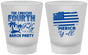Custom 4th Of July Frosted Shot Glasses - Beach Merica Yall | 220027