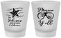 Custom 4th Of July Frosted Shot Glasses - Beach Merica Yall | 220028
