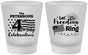 Custom 4th Of July Frosted Shot Glasses - Fireworks | 220048