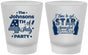 Custom 4th Of July Frosted Shot Glasses - Star Spangled Hammered | 220049