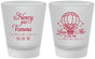 Custom Wedding Frosted Shot Glasses - Hot Air Balloon | 225