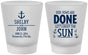 Custom Wedding Frosted Shot Glasses - Vows Are Done Nautical | 228