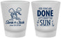 Custom Wedding Frosted Shot Glasses - Vows Are Done Cruise | 229