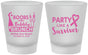 Custom Awareness Frosted Shot Glasses - Party Like A Survivor | 230006