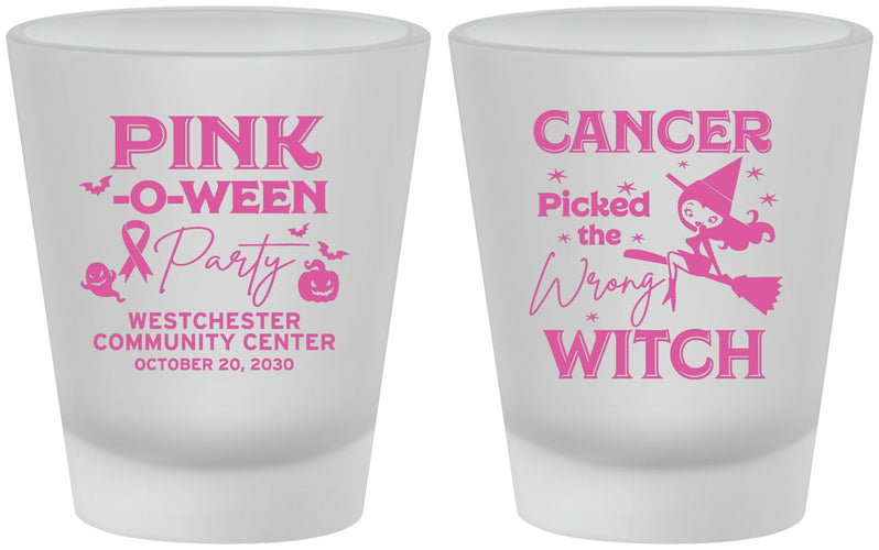 Custom Awareness Frosted Shot Glasses - Wrong Witch | 230010