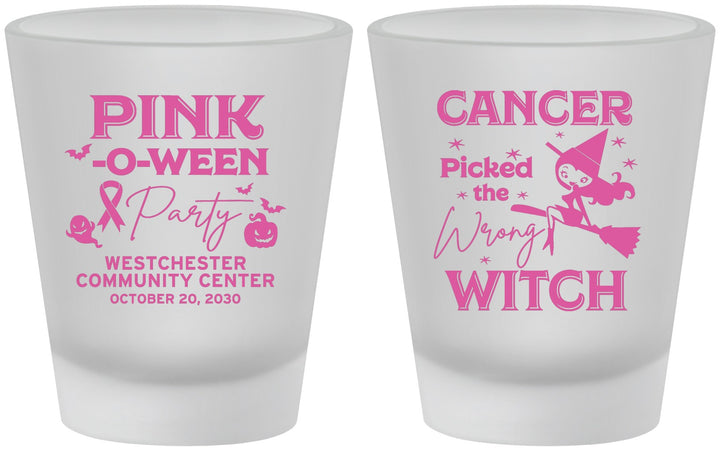Custom Awareness Frosted Shot Glasses - Wrong Witch | 230010