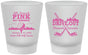 Custom Awareness Frosted Shot Glasses - Gold Drive Out | 230017