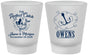Custom Wedding Frosted Shot Glasses - The Perfect Catch | 232