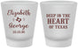 Custom Wedding Frosted Shot Glasses - Deep In The Heart Of Texas | 237