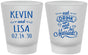 Custom Wedding Frosted Shot Glasses - Eat Drink Be Married | 239