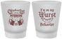 Custom Oktoberfest Frosted Shot Glasses - Wurst Behavior | 240010