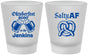 Custom Oktoberfest Frosted Shot Glasses - Pretzel Salty Af | 240015