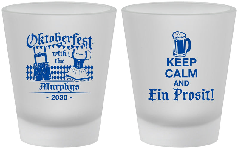 Custom Oktoberfest Frosted Shot Glasses - Ein Prosit | 240019