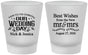 Custom Wedding Frosted Shot Glasses - Best Wishes Mr And Mrs | 242
