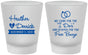 Custom Wedding Frosted Shot Glasses - I Do Free Booze | 243