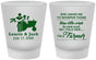 Custom Wedding Frosted Shot Glasses - Farmer Tractor | 244
