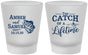 Custom Wedding Frosted Shot Glasses - Catch Of A Lifetime Fish | 246