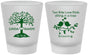 Custom Wedding Frosted Shot Glasses - Two Little Love Birds | 249
