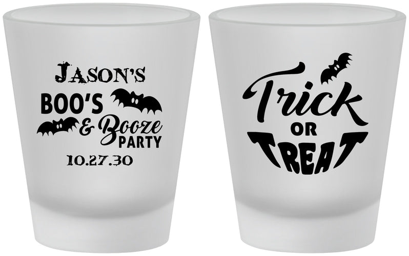 Custom Halloween Frosted Shot Glasses - Trick Or Treat | 250002